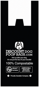 Compostable Poop Bags - Black  - 1000 PACK